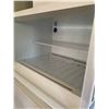 Image 3 : White Top-Freezer Refrigerator with Black Handles