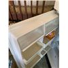 Image 4 : White Top-Freezer Refrigerator with Black Handles