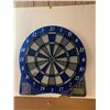 Image 2 : Vintage 1970s Shuffleboard Table Game With Blue and Red Pucks with Dart Board and Darts