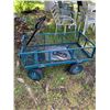Image 1 : Metal Mesh Utility Garden Cart with Handle