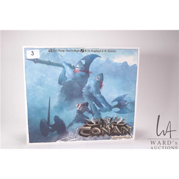 Conan Nordheim board game with paintable figures. Completeness not guaranteed. Bid accordingly