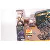 Image 2 : Tray lot of Malifaux gaming pieces including paintable plastic and metal gaming figures, boxed cards