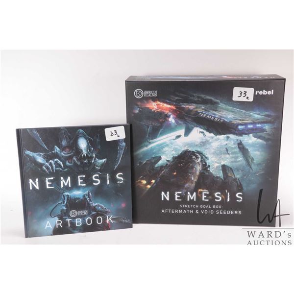 Nemesis Stretch Goal box: Aftermath & Void Seeders with painted figures, games board, pieces etc. Ap