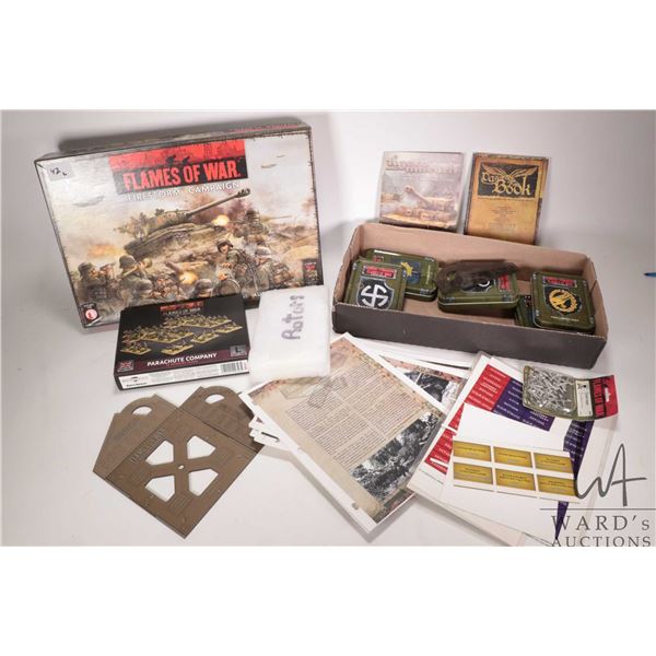 Flames of War Firestorm Campaign WWII board game plus a selection including gaming figures plus a se