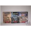 Image 1 : Three Flames of War hardcover gaming books including "Eastern Front", "Turning Tide" and "North Afri