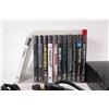 Image 2 : PS3 gaming system with cord and controller plus and thirteen assorted PS3 games plus one PS4 game. W