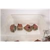 Image 4 : Synthetic stone Medieval building set including 11 1/2" X 9" base and outbuildings,