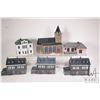 Image 1 : Six resin European buildings for gaming including Medieval church etc.