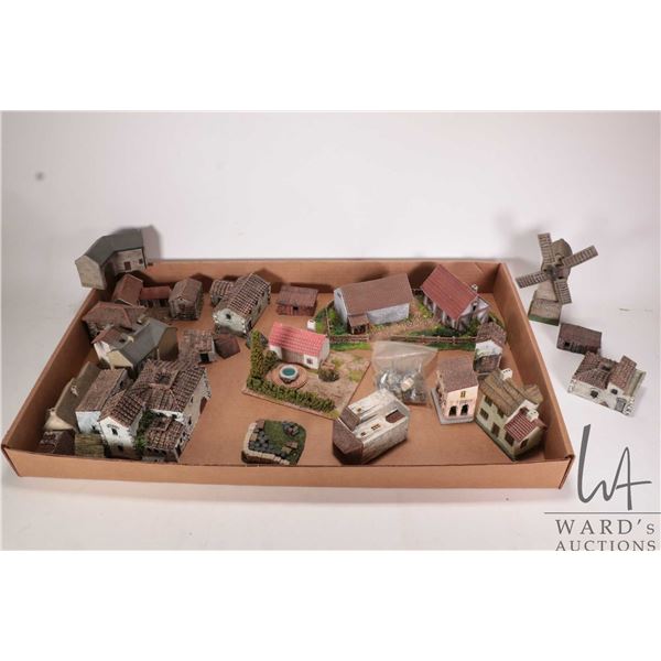 Large selection of synthetic stone resin buildings and landscapes for gaming
