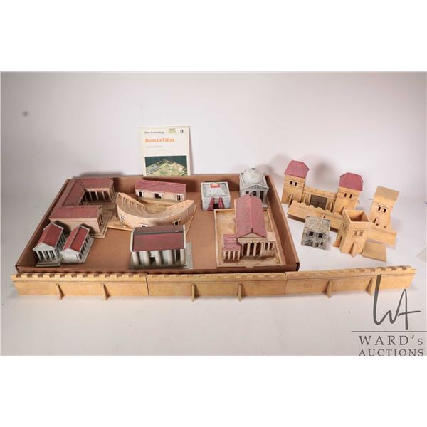 Large selection of pre-built Roman building kits for gaming