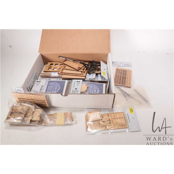 Selection of laser cut wooden building kits for gaming