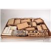 Image 1 : Selection of laser cut wooden pre-built building kits