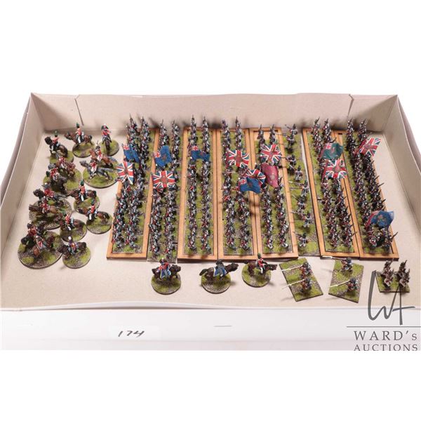 Large selection of what appears to be 15mm Napoleonic British soldiers including 42nd Royal Highland