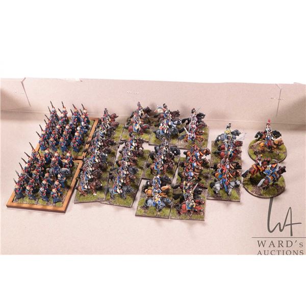 Large selection of what appears to be 15mm Napoleonic war figures including Imperial Guard. Approxim