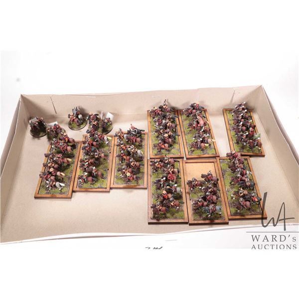Large selection of what appears to be 15mm English civil war mounted rider miniatures. Approximately