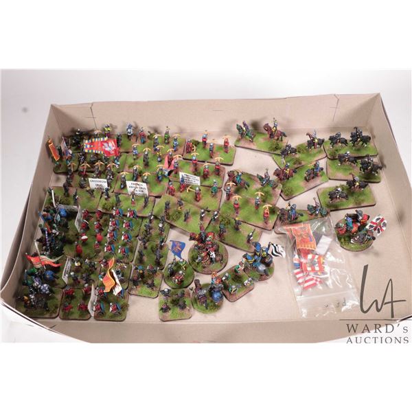 Large selection of what appears to be 15mm Middle Ages miniatures including Italian Condotierre, Fre