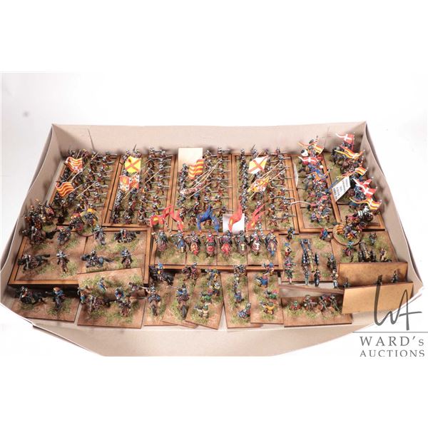 Large selection of what appears to be 15mm Renaissance knights including French Gendarmes, Italian L