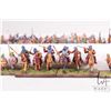 Image 3 : Large selection of what appears to be 15mm Dark Ages models including mounted horses, wagons, men wi