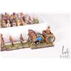 Image 4 : Large selection of what appears to be 15mm Dark Ages models including mounted horses, wagons, men wi