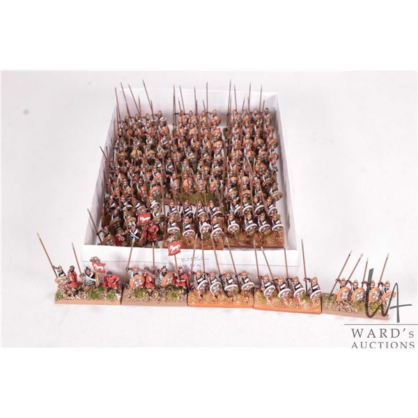 Large selection of what appears to be 15mm Macedonian pikeman with shields/ Approximately 125 indivi