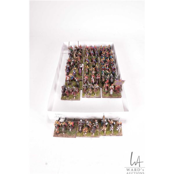 Large selection of what appears to be 15mm Roman cavalry including spearmen, archers, mounted riders