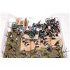 Image 5 : Large selection of what appears to be 15mm Napoleonic army figures including riflemen, cavalry, comm