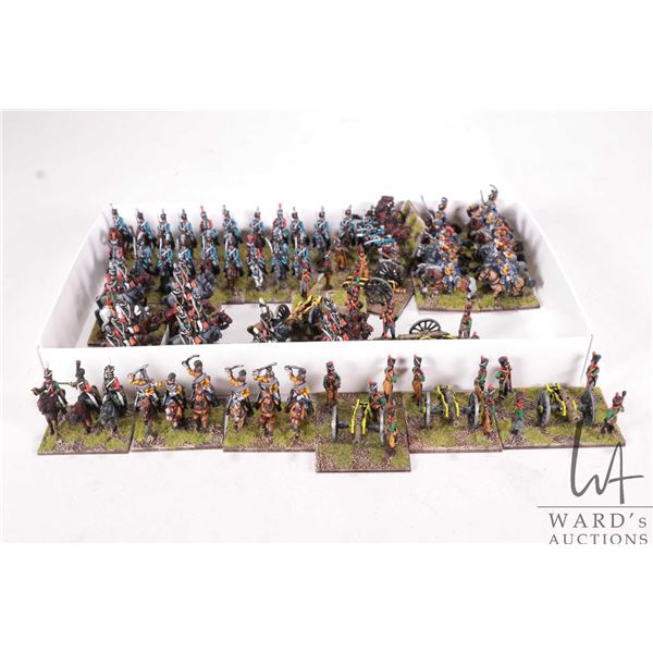Large selection of what appears to be 15mm Napoleonic cavalry and artillery etc. Approximately 80 in