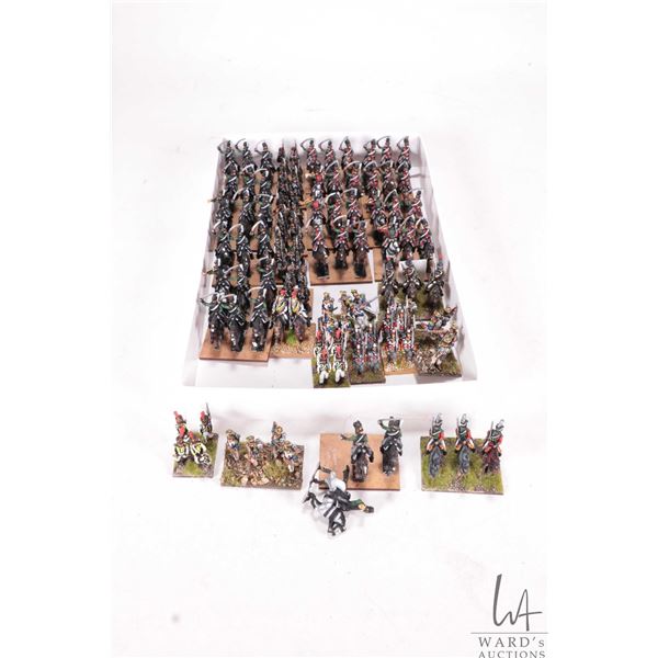 Large selection of what appears to be 15mm Napoleonic calvary including Chassuers a Cheval , infantr