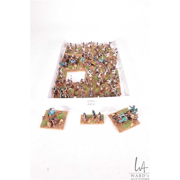 Large selection of what appears to be 15mm Egyptian/ Ottoman warriors including bowmen, pikemen, cam