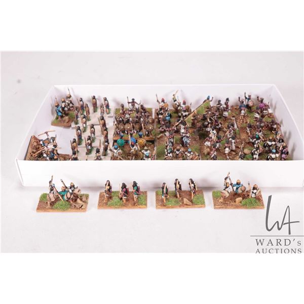 Large selection of what appears to be 15mm Egyptians including archers and pikemen. 39 wooden bases,