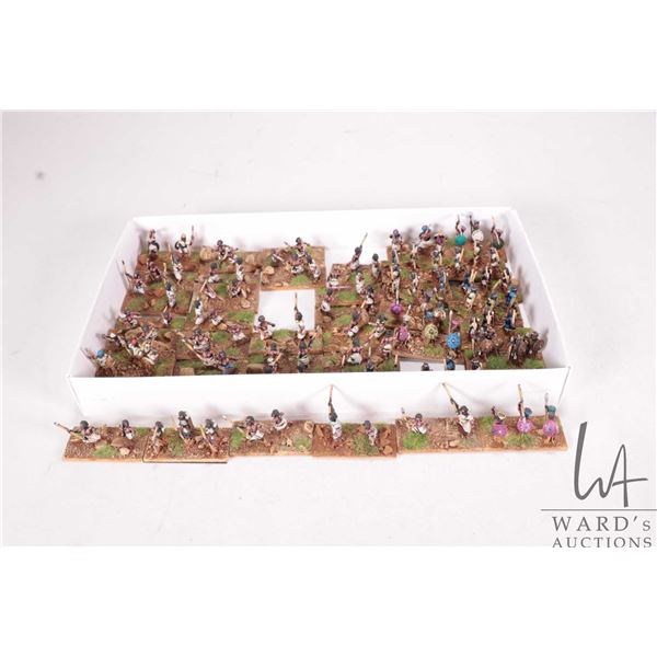 Large selection of what appears to be 15mm Egyptians including archers and pikemen. 41 wooden bases,
