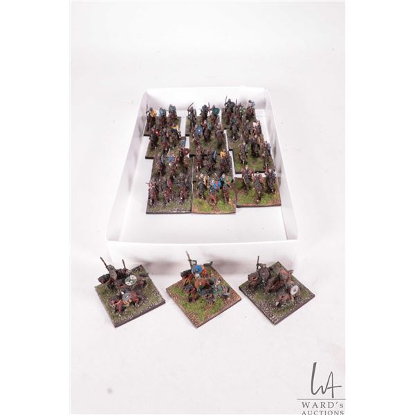 Large selection of what appears to be 15mm Viking and Saxon warriors including mounted fighters etc.