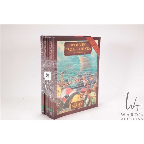 Ten volumes of Field of Glory Gaming Companion books including "Wargaming Rules of Ancient and Medie