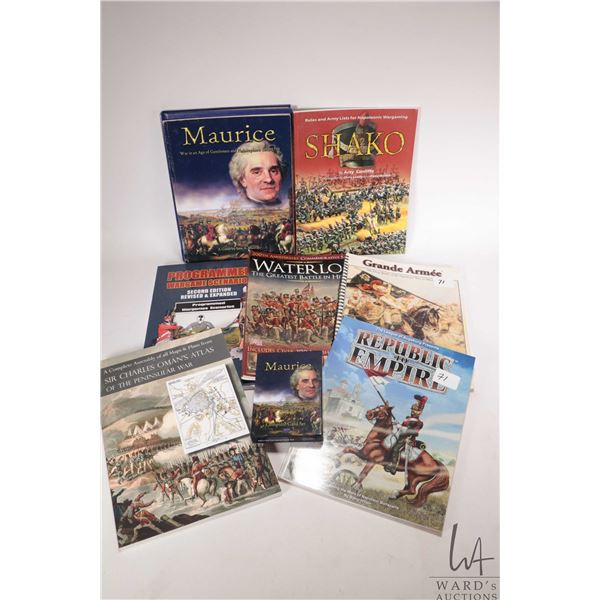 Selection of miniature gaming rules and companion books including " Grande Armee- The Great Battles 