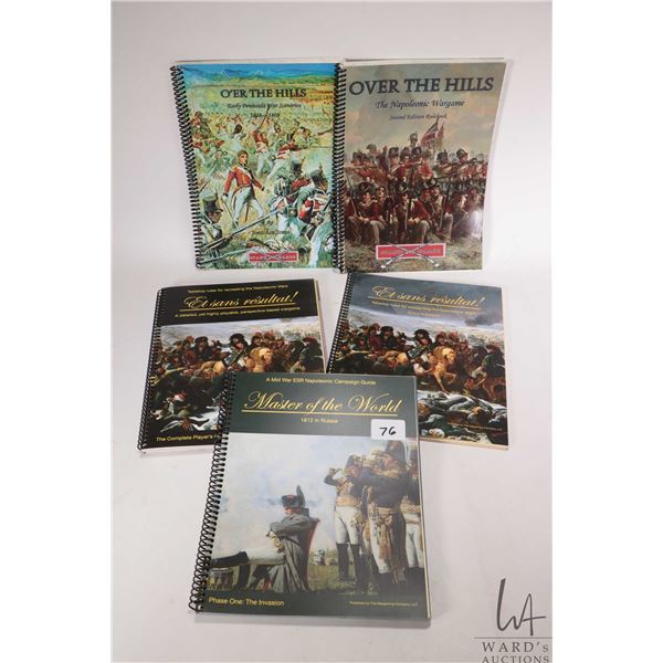 Selection of The Wargaming Company Napoleonic war player's guides including "Et Sans Resultat!- Tabl