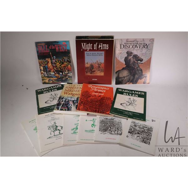Selection of wargaming rule and command books including "Impetvs- rules for miniature battles: Ancie
