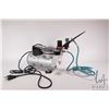 Image 1 : AS18-2 1/6 HP portable air compressor with attached air brush, compressor tested and working, airbru
