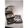 Image 1 : Cardboard four drawer box filled with an assortment of acrylic paints