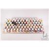 Image 1 : Seven tier paint holder with a large selection of mostly Foundry Paint System acrylic paints, half a