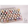 Image 3 : Seven tier paint holder with a large selection of mostly Foundry Paint System acrylic paints, half a