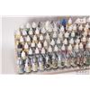 Image 2 : Seven tier paint holder with a large selection of dropper bottle style acrylic paints, mostly Valleg