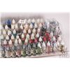 Image 3 : Seven tier paint holder with a large selection of dropper bottle style acrylic paints, mostly Valleg