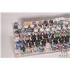 Image 2 : Seven tier paint holder with a large selection of acrylic miniature paints, mostly Citadel and Found
