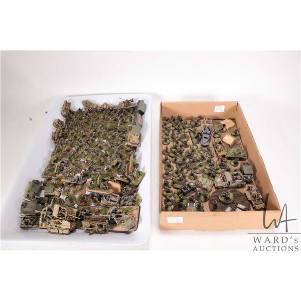 Large selection of what appears to be 15mm Korean/ Vietnam military miniatures including tanks,and v
