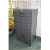Image 1 : Two Ikea brand "Alex" six drawer storage cabinets, grey in colour, one of castors