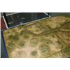 Image 7 : Handmade wooden wargaming table with undershelf, on castors, fitted with WWII trench terrain, 31" H 