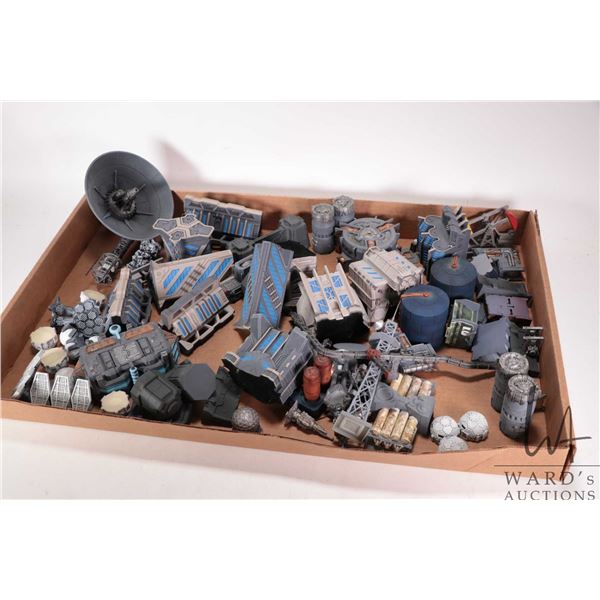 Large selection Sci-Fi terrain, appears to be 6mm scale incuding buildings and building components f