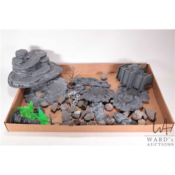 Selection of what appears to be 6mm scatter terrain and rock formations etc.
