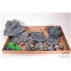 Image 1 : Selection of what appears to be 6mm scatter terrain and rock formations etc.