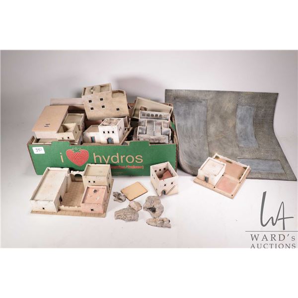 Large selection of middle eastern buildings, roads etc. various wargaming scales plus a silicone ter